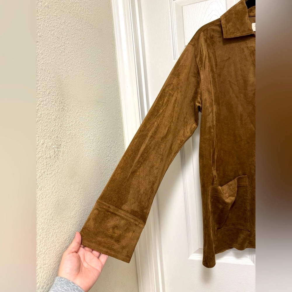 NWOT Z SUPPLY Faux Suede Chore Jacket - Picture 8 of 10